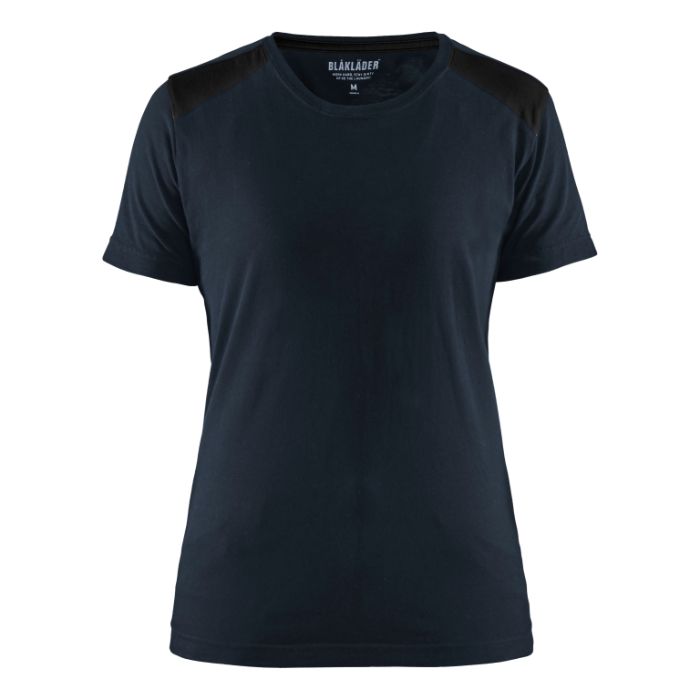 Blåkläder Dames T-shirt 34791042 - Donker marineblauw/Zwart