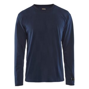 Blåkläder Vlamvertragend T-shirt lange mouw 34831717 - Marineblauw