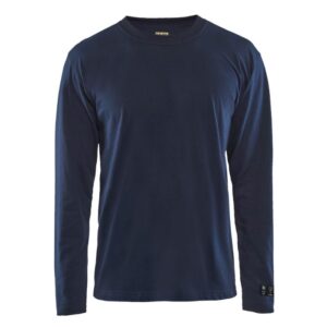 Blåkläder Vlamvertragend T-shirt lange mouwen 34831737 - Marineblauw