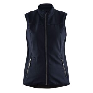 Blåkläder Dames softshell bodywarmer 38512516 - Donker marineblauw/Zwart