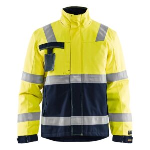 Blåkläder Multinorm Winterjas 40681530 - High Vis Geel/Marineblauw