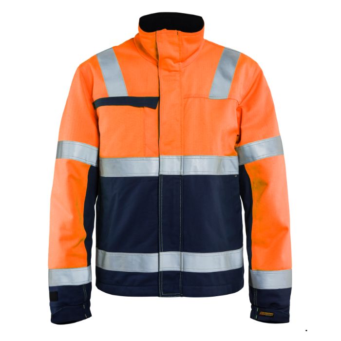 Blåkläder Multinorm winterjas 40691513 - High Vis Oranje/Marineblauw