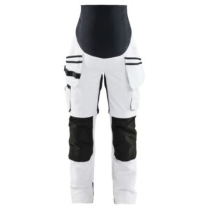 Blåkläder Schilders Zwangerschapsbroek Zip-Off 71021642 - Wit/zwart
