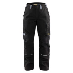 Blåkläder Vlamvertragende dames werkbroek 71731516 - Zwart/Grijs