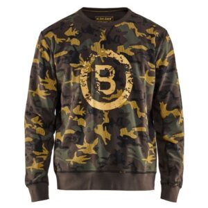 Blåkläder Limited sweatshirt 94081158 - Groen/Zwart
