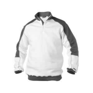 DASSY® Basiel Tweekleurige sweater 300358 - WIT/CEMENTGRIJS