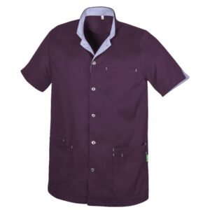 De Berkel REMKO Unisex jack Tencel cassis/lavendel - cassis/lavendel