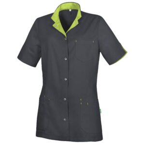 De Berkel RITA Damesjack Tencel antraciet/anijsgroen - antraciet/anijsgroen