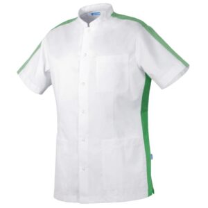 De Berkel KENT Unisex jack wit/groen - wit/groen