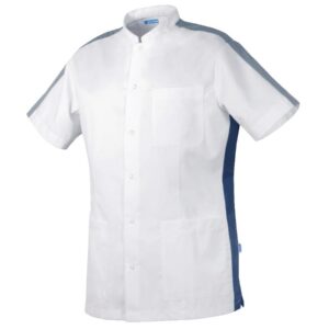 De Berkel KENT Unisex jack wit/marine - wit/marine