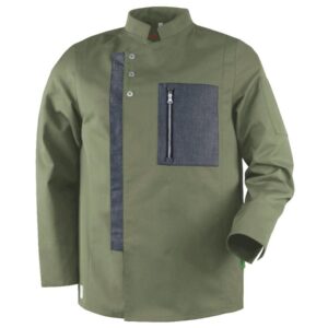 De Berkel NATHAN - Heren koksbuis olijf/zwart denim - denim