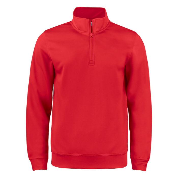 Clique Basic Active Half Zip Junior 21072 - rood