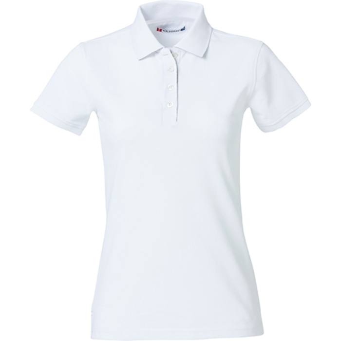 Clique Heavy Premium Polo Ladies 028261 - wit