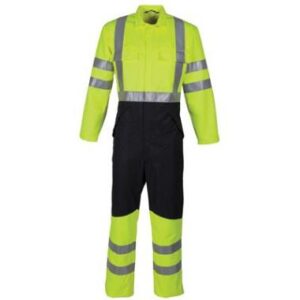 HAVEP 20001 overall - fluo geel/marineblauw
