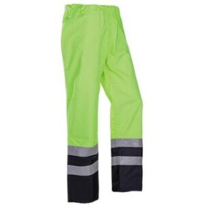 Sioen 5874 Tielson broek - fluo geel/marineblauw