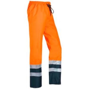 Sioen 5841 Tarviso broek - fluo oranje/marineblauw