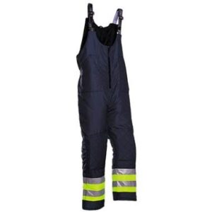 Sioen 6147 Dalvik Amerikaanse overall - marineblauw/fluo geel