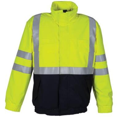 HAVEP 50005 pilotjack - fluo geel/marineblauw