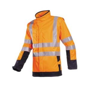 Sioen 9643 Heatherton softshell jas - fluo oranje/marineblauw