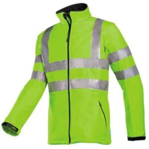 Sioen 9833 Genova softshell jas - fluo geel