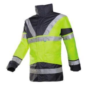 Sioen 209A Skollfield 4-in-1 parka - fluo geel/marineblauw