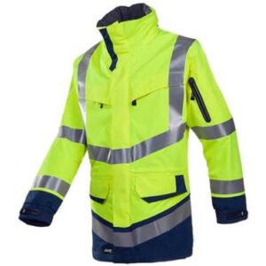 Sioen 708Z Windsor parka - fluo geel/marineblauw