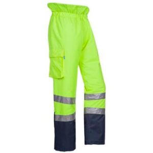 Sioen 5855 Allens broek - fluo geel/marineblauw