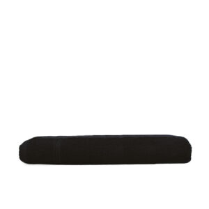 The one Gerecycleerde Klassieke Strandhanddoek 100 x 180 cm T1-R100 borduren - Black