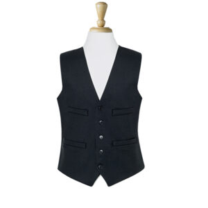 Brook Taverner Black Waistcoat 1081
