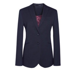 Brook Taverner Cordelia Tailored Fit Jacket 2273 - Navy P/Dot