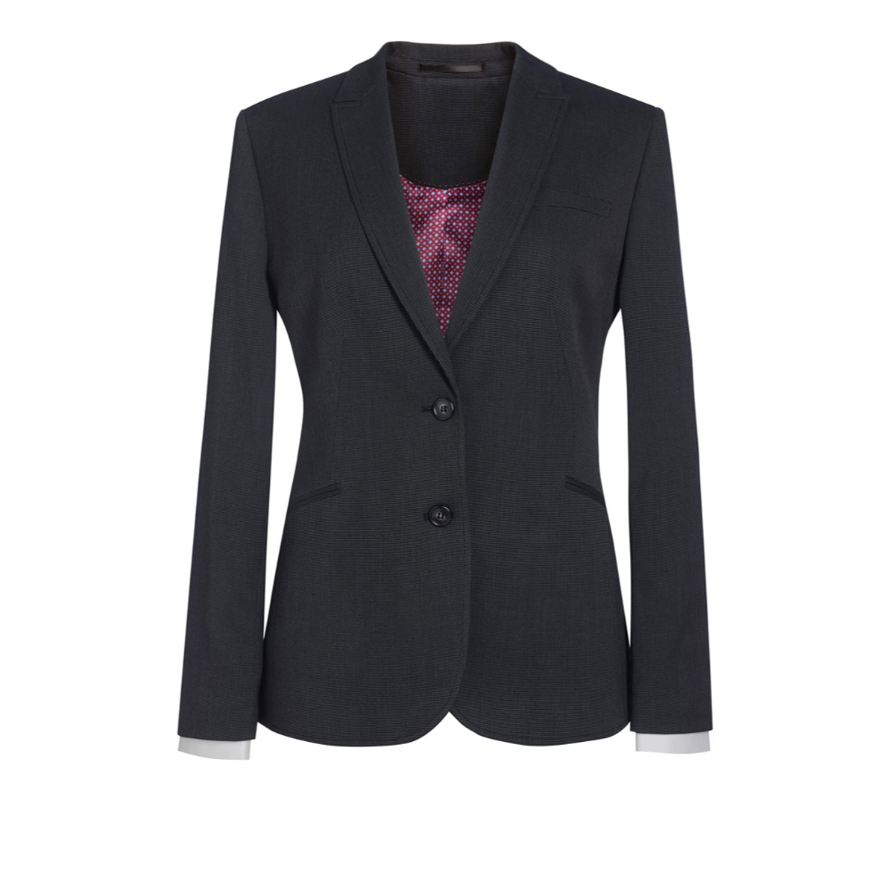 Brook Taverner Cordelia Tailored Fit Jacket 2273 - Char P/Dot