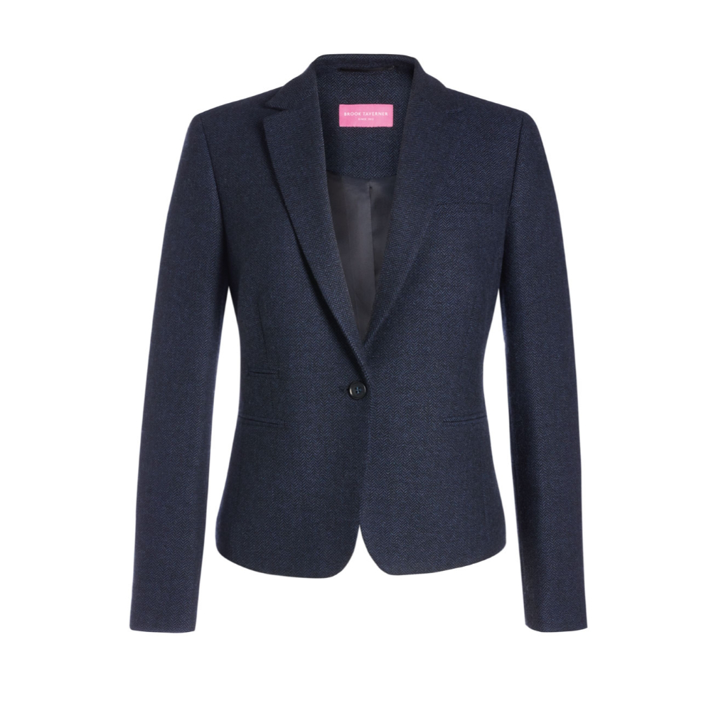 Brook Taverner Montreal Slim Fit Tweed Jacket 2344 - Grey/Brown