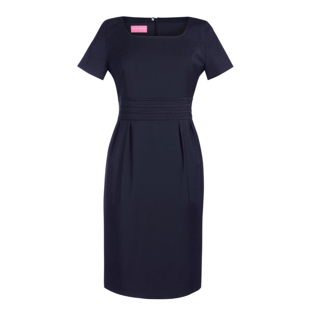 Brook Taverner Bordeaux Dress 2347 - Navy