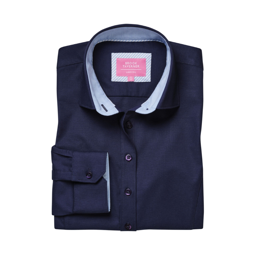 Brook Taverner Mirabel Ladies' L/S Blouse 2361 - Navy