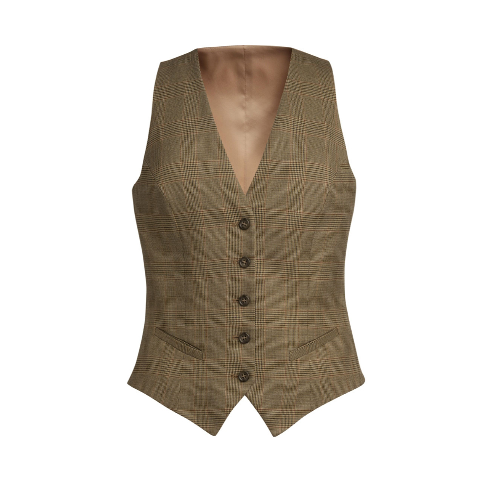 Brook Taverner Olivia Check Waistcoat 2363