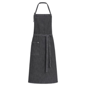 Greiff Halterschort denim 77x100 cm 44126-6900 - denim zwart