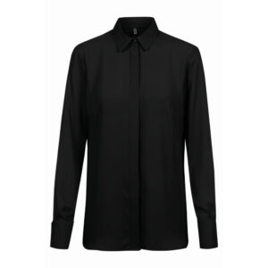 Greiff D blouse van chiffon 1/1 RF 6580-1446 - zwart