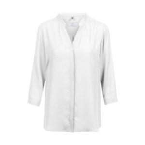 Greiff D blouse van chiffon 3/4 RF 6586-1446 - gebroken wit