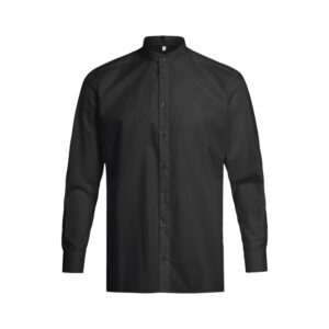 Greiff H overhemd met opstaande kraag 1/1 RF Basic 6772-1120 - zwart