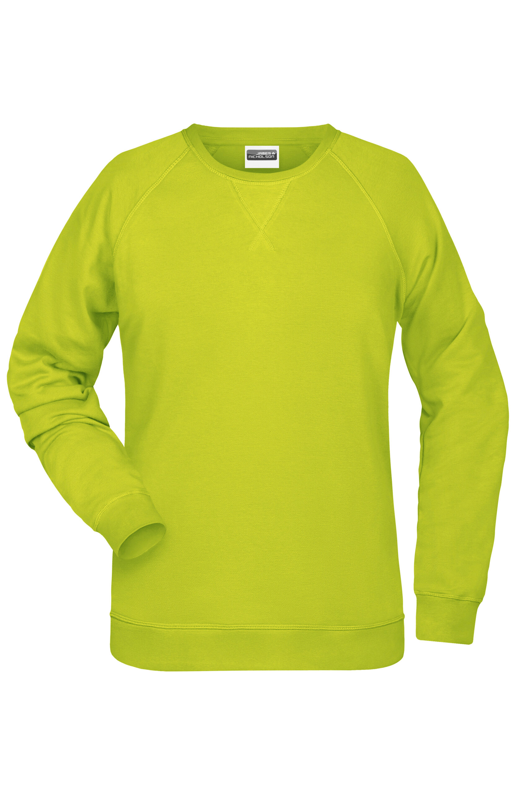 James & Nicholson Ladies' Sweat 8021 - acid-yellow