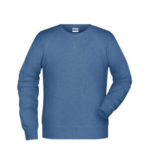 James & Nicholson Men's Sweat 8022 - light-denim-melange