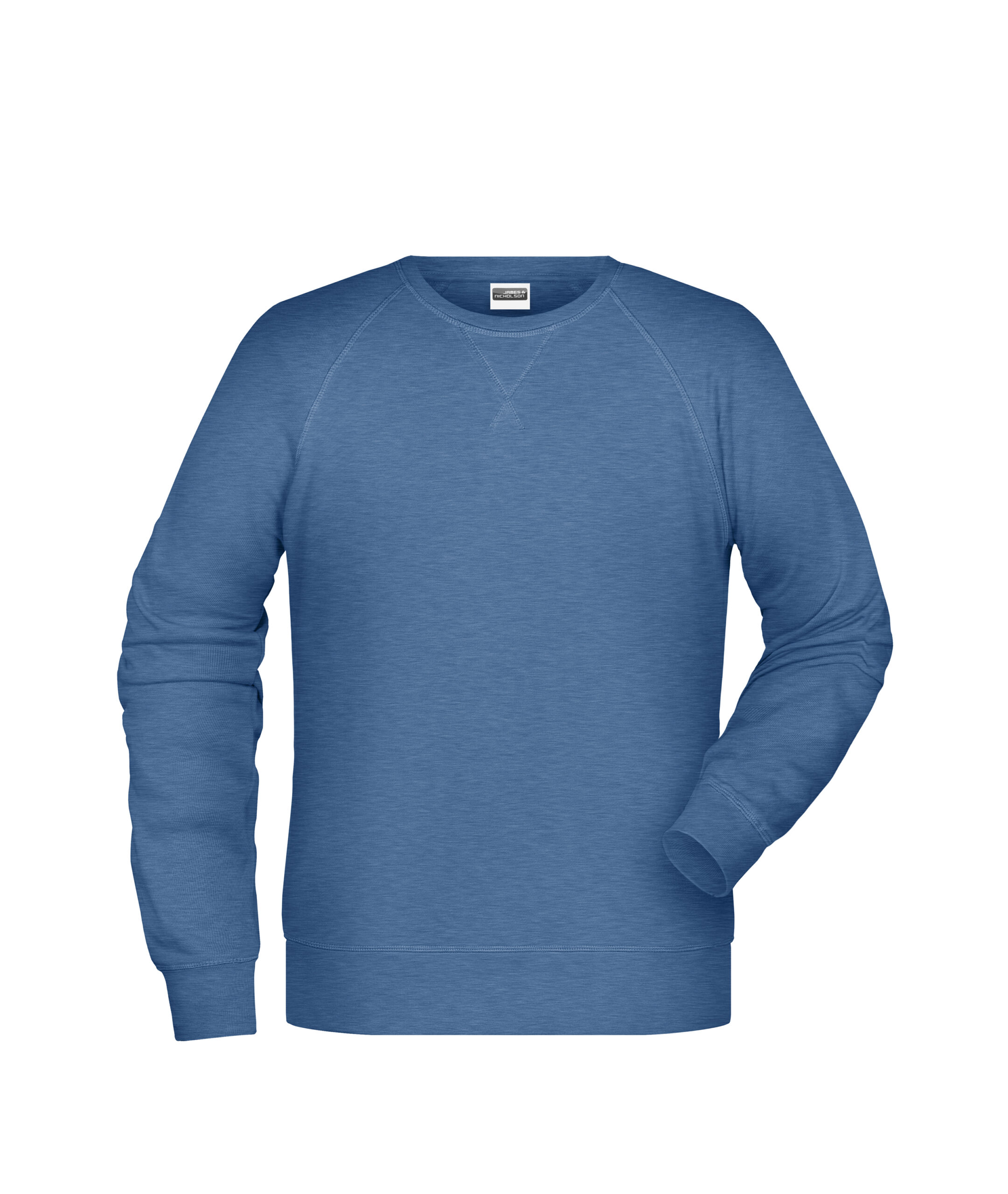 James & Nicholson Men's Sweat 8022 - light-denim-melange