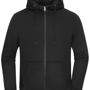 James & Nicholson Oversized Hooded Jacket UNISEX 8043 - black