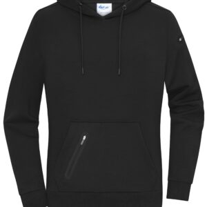 James & Nicholson Ladies' Hoody Interlock 8045 - black