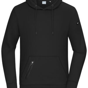James & Nicholson Men's Hoody Interlock 8046 - black