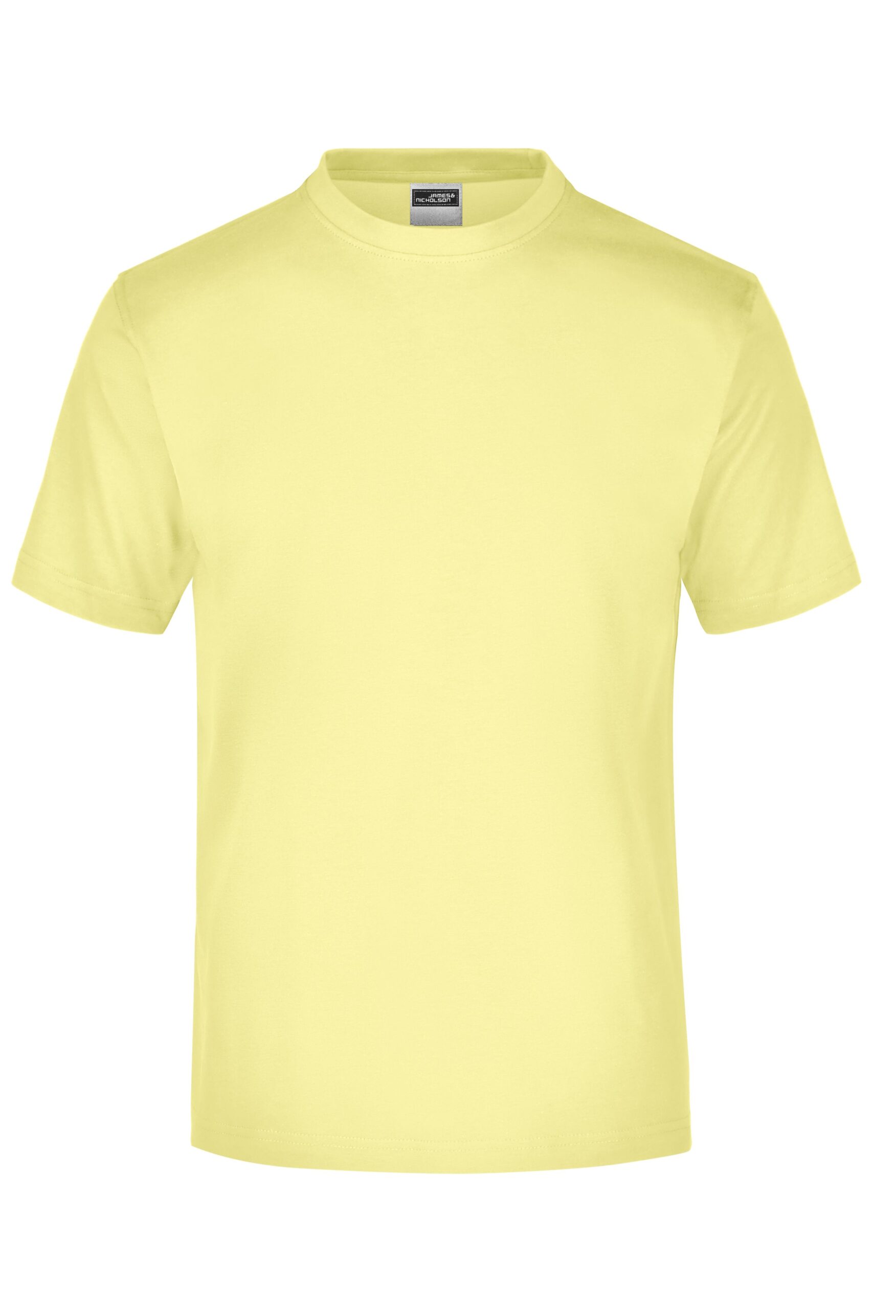 James & Nicholson Round-T Medium (150g/m²) JN001 - light-yellow