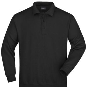 James & Nicholson Polo Sweat Heavy JN041 - black
