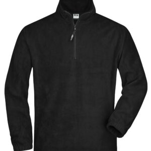 James & Nicholson Half-Zip Fleece JN043 - black