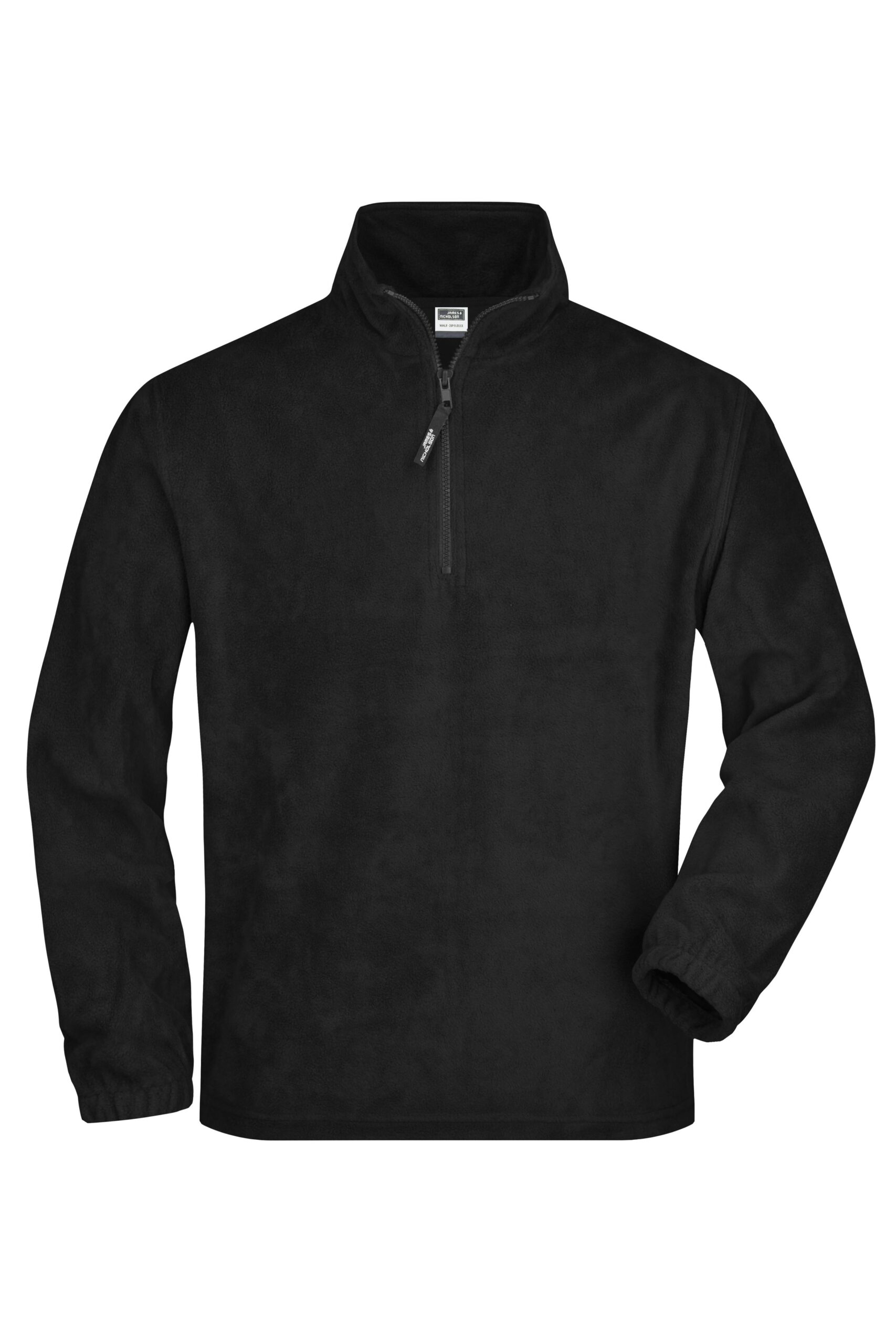 James & Nicholson Half-Zip Fleece JN043 - black
