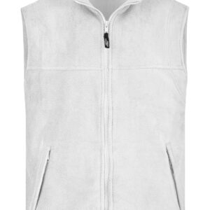 James & Nicholson Fleece Vest JN045 - white